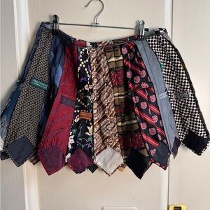 Multicolor Patchwork Tie’s Skirt